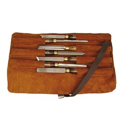 Carbatec Wood Turning Chisel Roll - 7 Place