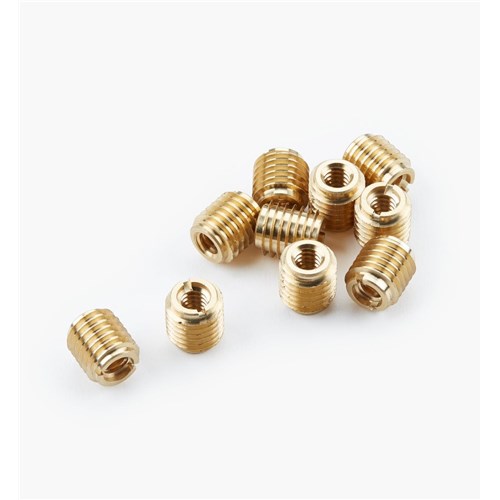Lee Valley Brass Insert Nuts - 1/4