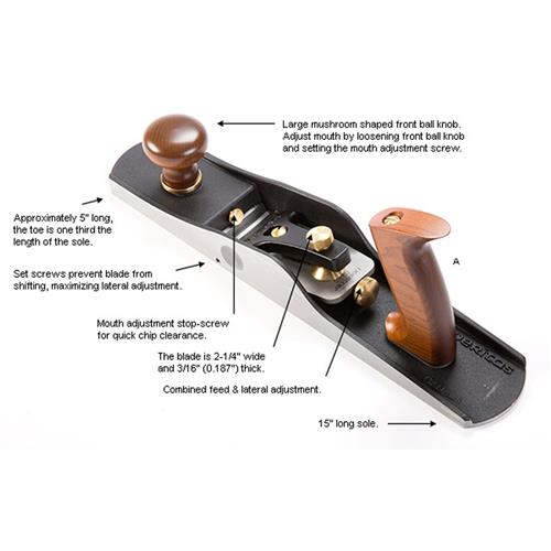 Veritas® Low-Angle Jack Plane with PM-V11 Blade