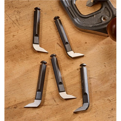Veritas® Set of 5 Imperial Blades to suit Router and Hinge Mortise Planes