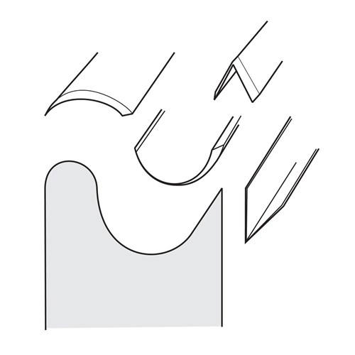 Lee Valley Shaped Felt Wheel - 22mm Wide