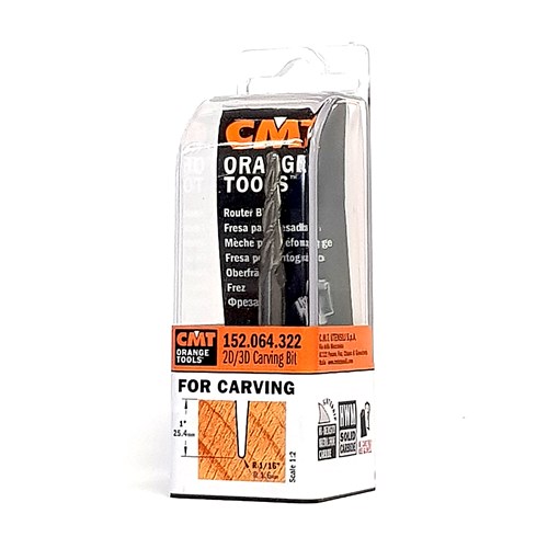 CMT 3D Tapered Ball Nose Bit 3.18mm for CNC