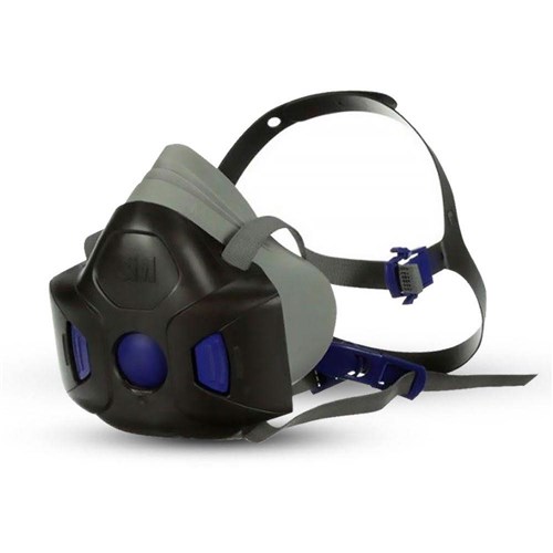 3M Secure Click Reusable Half Face Respiratory Mask with P2 D3128 Particle Filter Kit - Medium