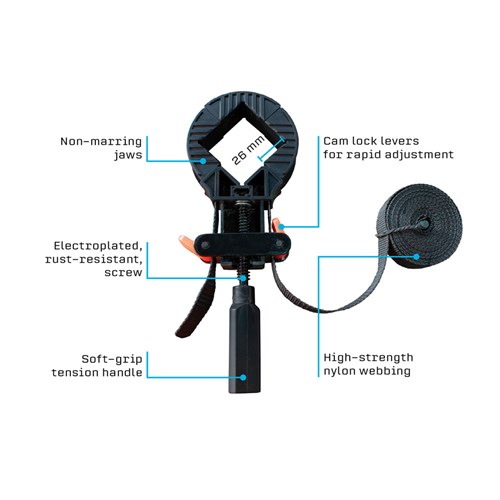 Carbatec Quick-Adjust Band Clamp - Max 3.5mtr