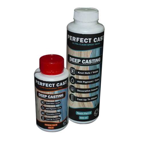 Perfect Cast 2 Part Resin and Hardener - Deep - 750ml Kit