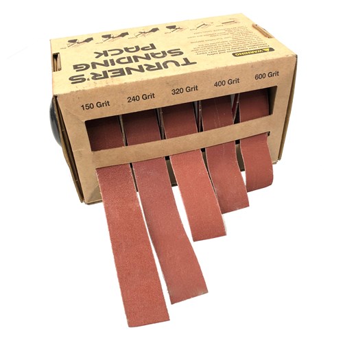 Carbatec 5pce Sandpaper Strips 