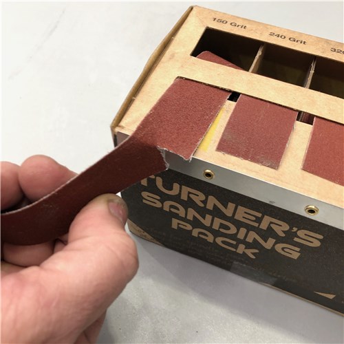 Carbatec 5pce Sandpaper Strips 