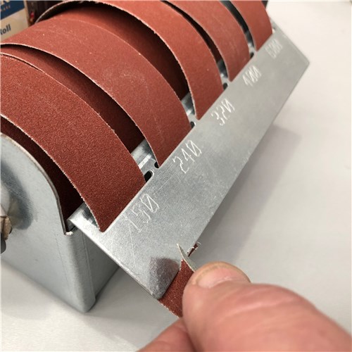 Carbatec 5pce Sandpaper Strips 