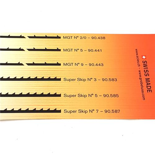 Pegas Super Skip/Modified Geometry Tooth (MGT) Mixed Blade Set