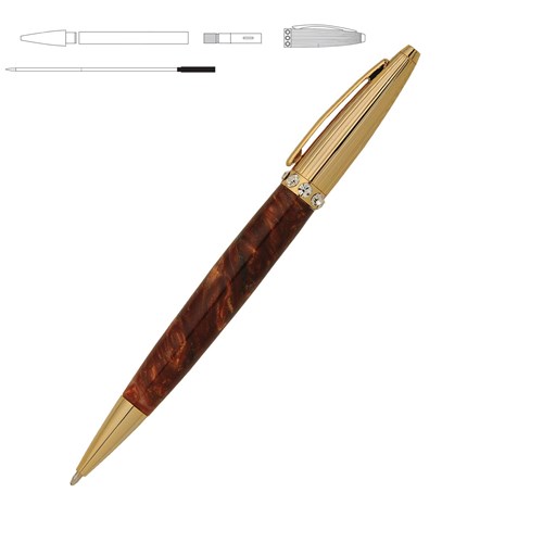 PSI Duchess 24kt Gold Twist Pen Kit