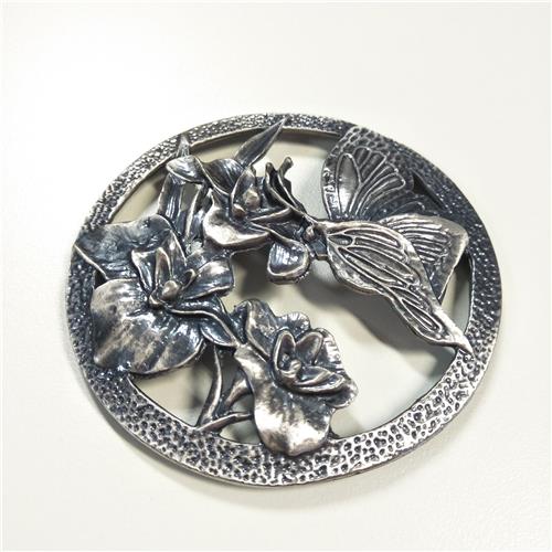 Carbatec Pewter Potpourri Lid - Butterfly