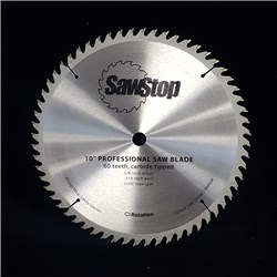 Sawstop 60 Tooth 10" Fine Cross Cut Blade