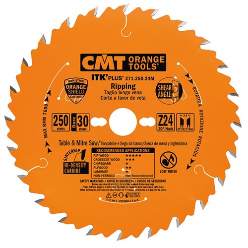 CMT ITK Plus Rip and Crosscut Blade - 216mm