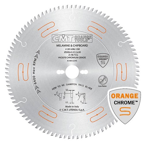CMT Industrial Low Noise and Chrome Coated Saw Blade - 250mm - 80 Tooth