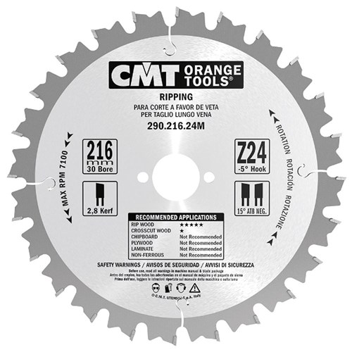 CMT Ripping Blade - 25mm Bore