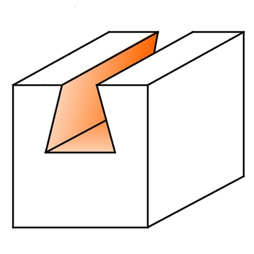CMT Dovetail Router Bit - 19mm Cut Length 19mm Diameter