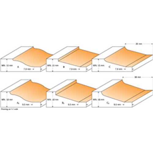 CMT Raised Panel Bit ANGLE 2 CNR - 89mm Diameter