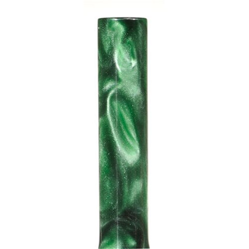 Carbatec Large Acrylic Pen Blank - Green / Pearl Swirl
