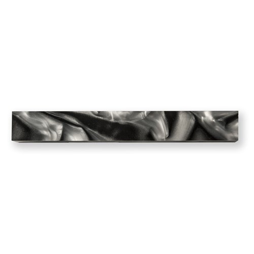 Carbatec Large Acrylic Pen Blank - Black Smokey Swirl