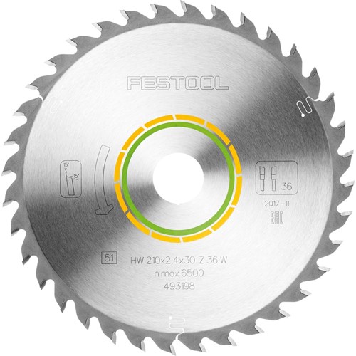 Festool Saw Blade - 210mm 36 tooth