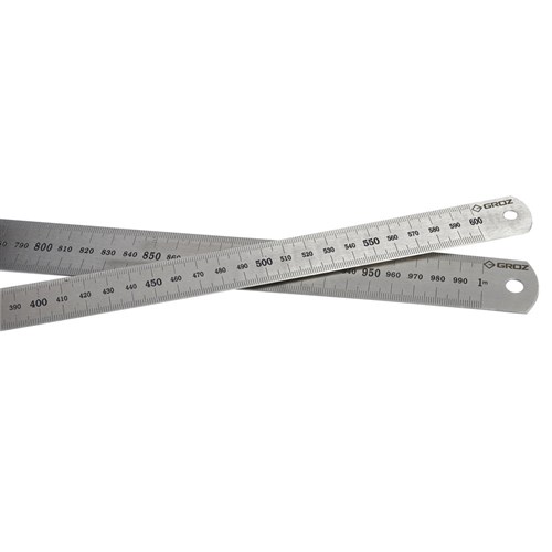 Groz Stainless Steel Rule - 600mm