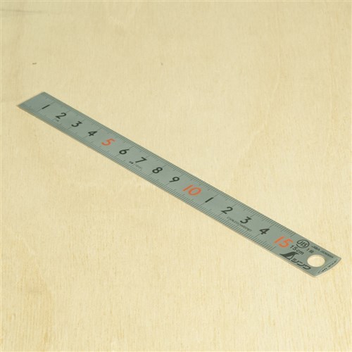 Shinwa Ruler Pick Up Scale Silver - 15cm