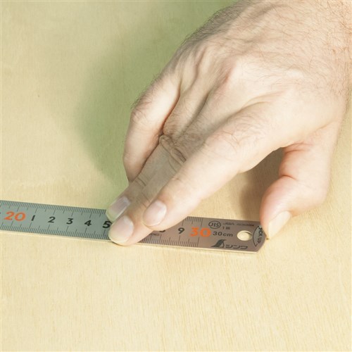 Shinwa Ruler Pick Up Scale Silver - 30cm