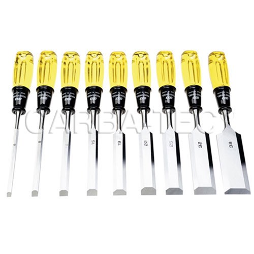 Maruyoshi Japanese Bevel Edge Chisel Set - 9 Piece