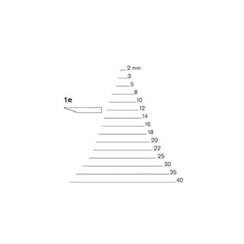 Pfeil Straight Single Chisel - 16mm - #1E