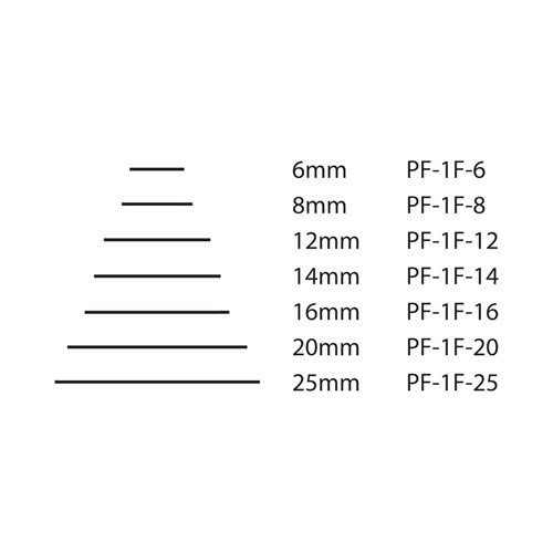 Pfeil Fishtail Flat - 14mm - #1F