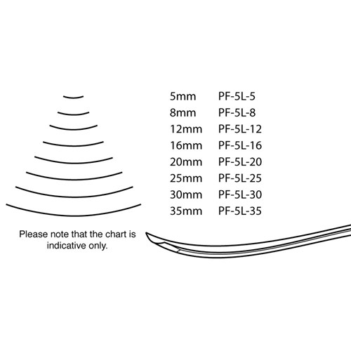 Pfeil Long Bent Chisel - 12mm - #5L