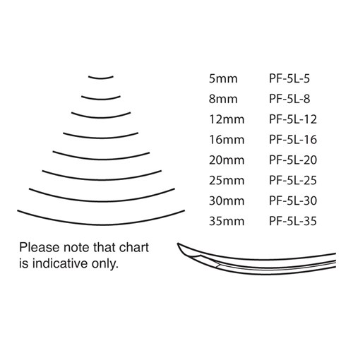 Pfeil Long Bent Chisel - 30mm - #5L