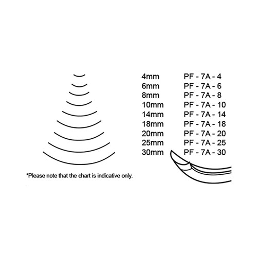 Pfeil Spoon Bent Chisel - 30mm - #7A