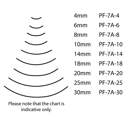 Pfeil Spoon Bent Chisel - 4mm - #7A