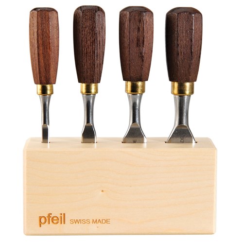 Pfeil Short Butt Chisel Set - 4 Piece