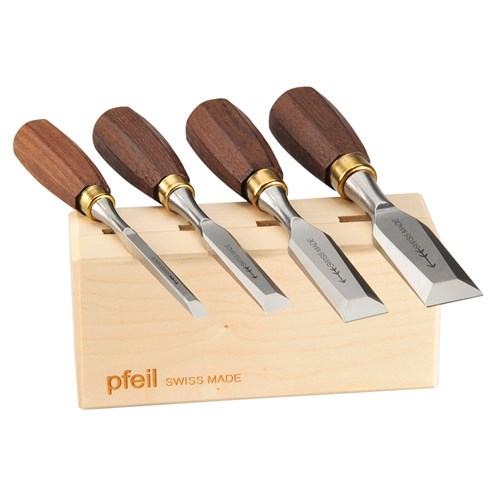 Pfeil Short Butt Chisel Set - 4 Piece