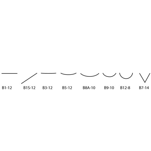 Pfeil Palm Chisel Set A - 8 Piece incl Basswood Stand & Case
