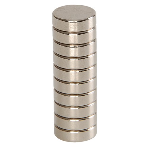 Carbatec Rare Earth Magnets - 10mm x 3mm - Pk 10