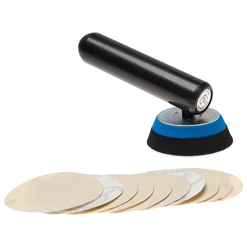 Skilton Sander - 75mm Bowl Sanding Pad & Handle Set