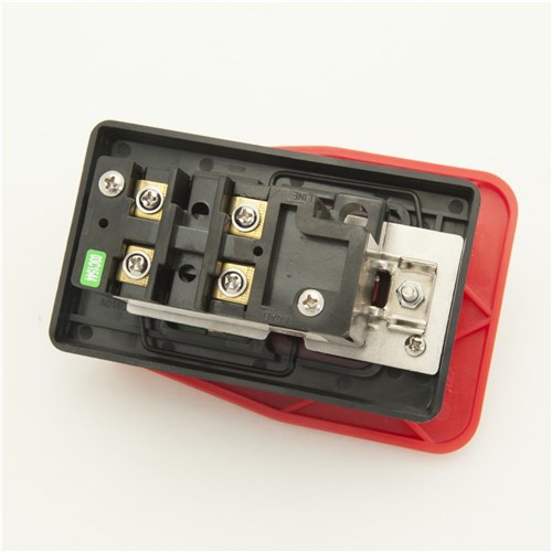 Carbatec Push Button Mechanical Switch with Cover and E-Stop Paddle