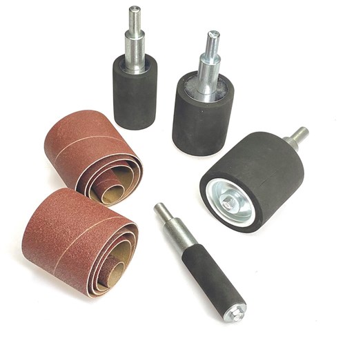 Carbatec Drum Sanding Spindle Set with Sanding Sleeves